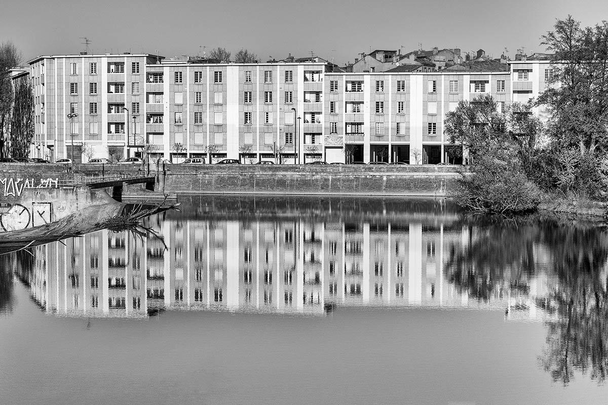 Photo de Toulouse en noir et blanc