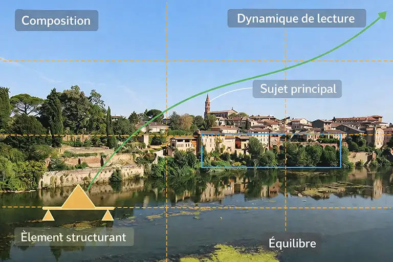 Cours photo pour comprendre la composition et les lignes directrices à Toulouse