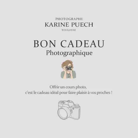 un bon cadeau pour un stage photo à Toulouse et Saint-Sulpice-la-Pointe