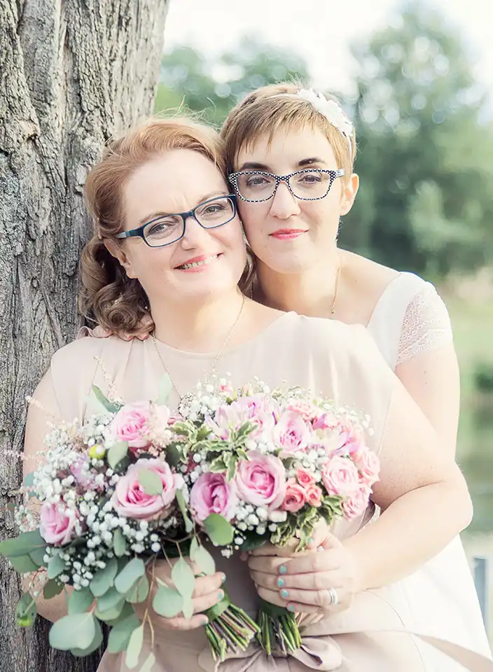 Mariage civil lgbt à la mairie de Carcassonne d'Ingrid et Marjorie
